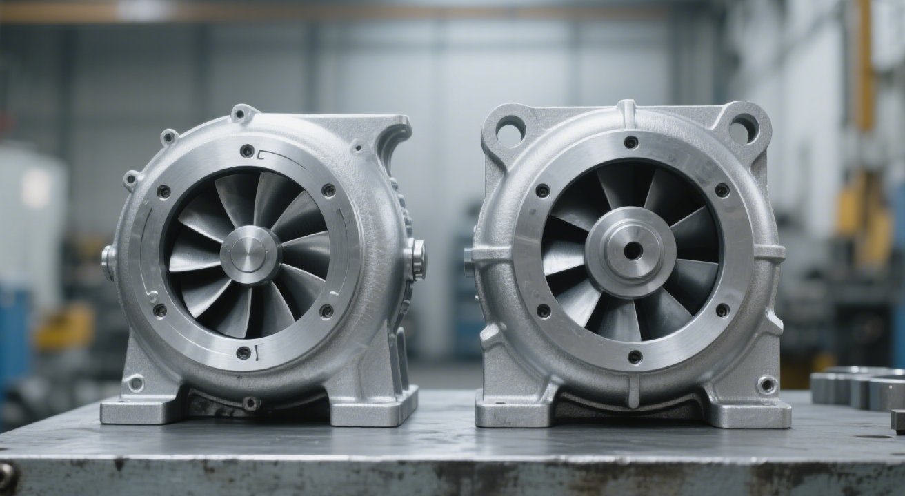 Buksan ang mga bomba ng impeller kumpara sa saradong mga pump ng impeller