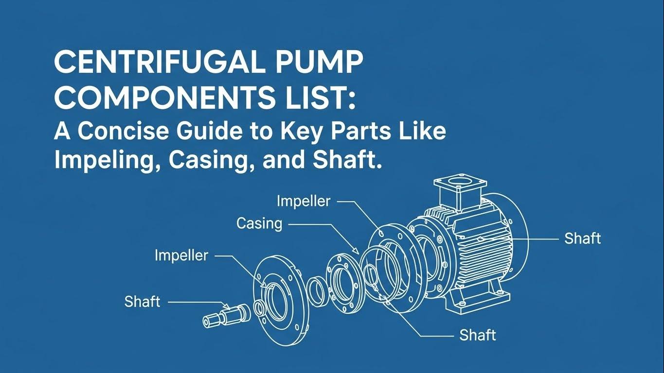 Listahan ng Mga Bahagi ng Pump ng Centrifugal: Isang Maikling Gabay sa Mga Pangunahing Bahagi Tulad ng Impeller, Casing, at Shaft