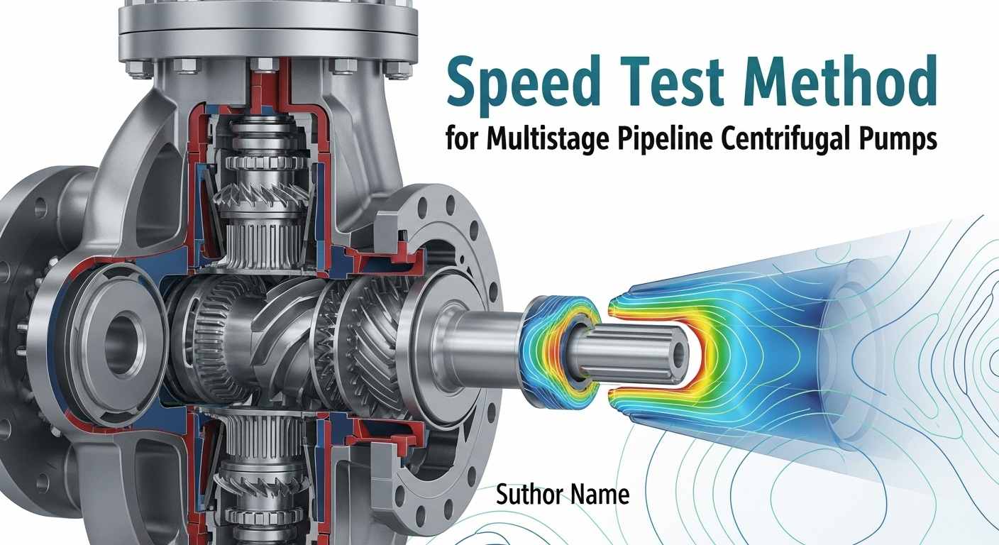 Paraan ng Speed ​​Test para sa Multistage Pipeline Centrifugal Pumps