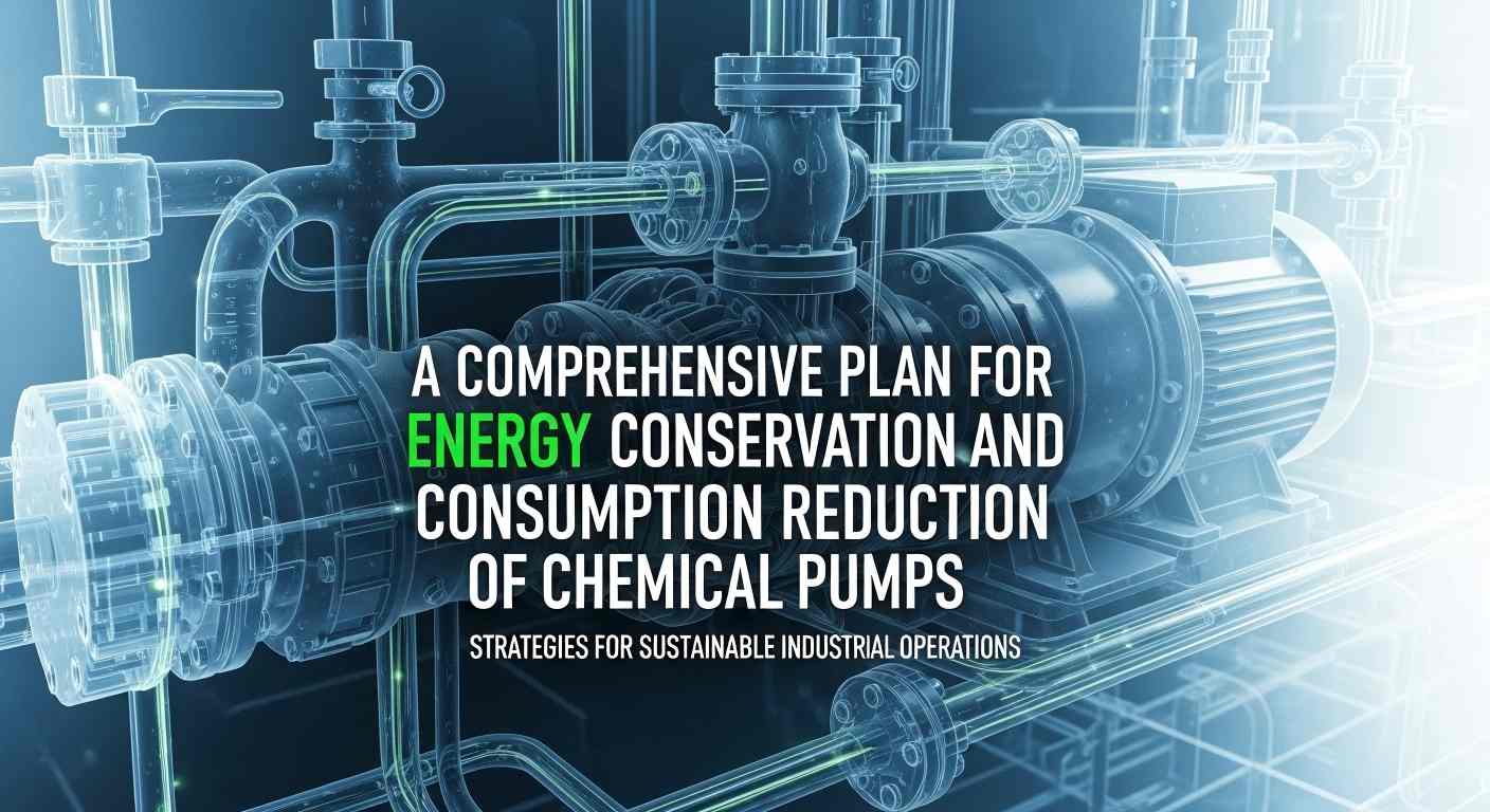 Isang Komprehensibong Plano para sa Pagtitipid ng Enerhiya at Pagbawas ng Pagkonsumo ng mga Chemical Pump