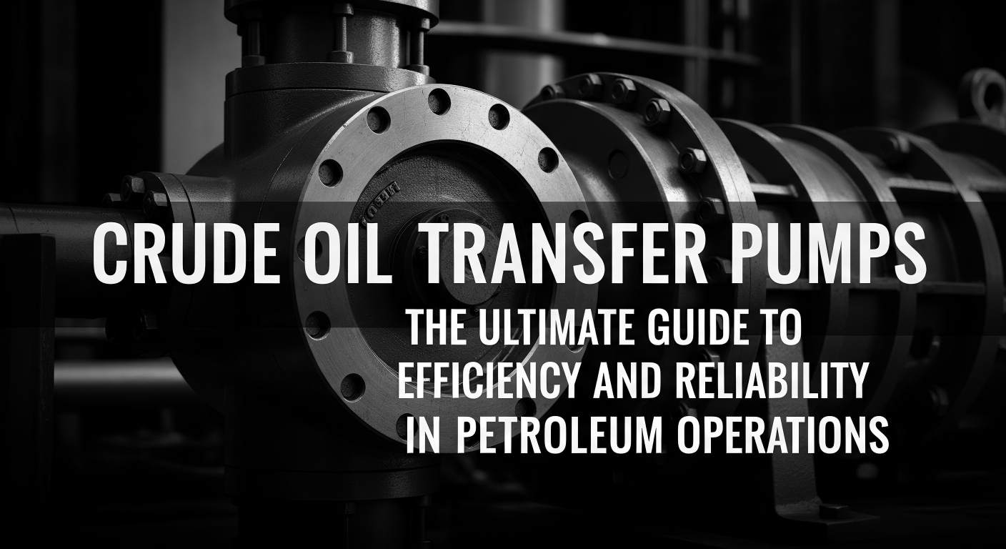 Crude Oil Transfer Pumps: Ang Ultimate Guide to Efficiency and Reliability in Petroleum Operations