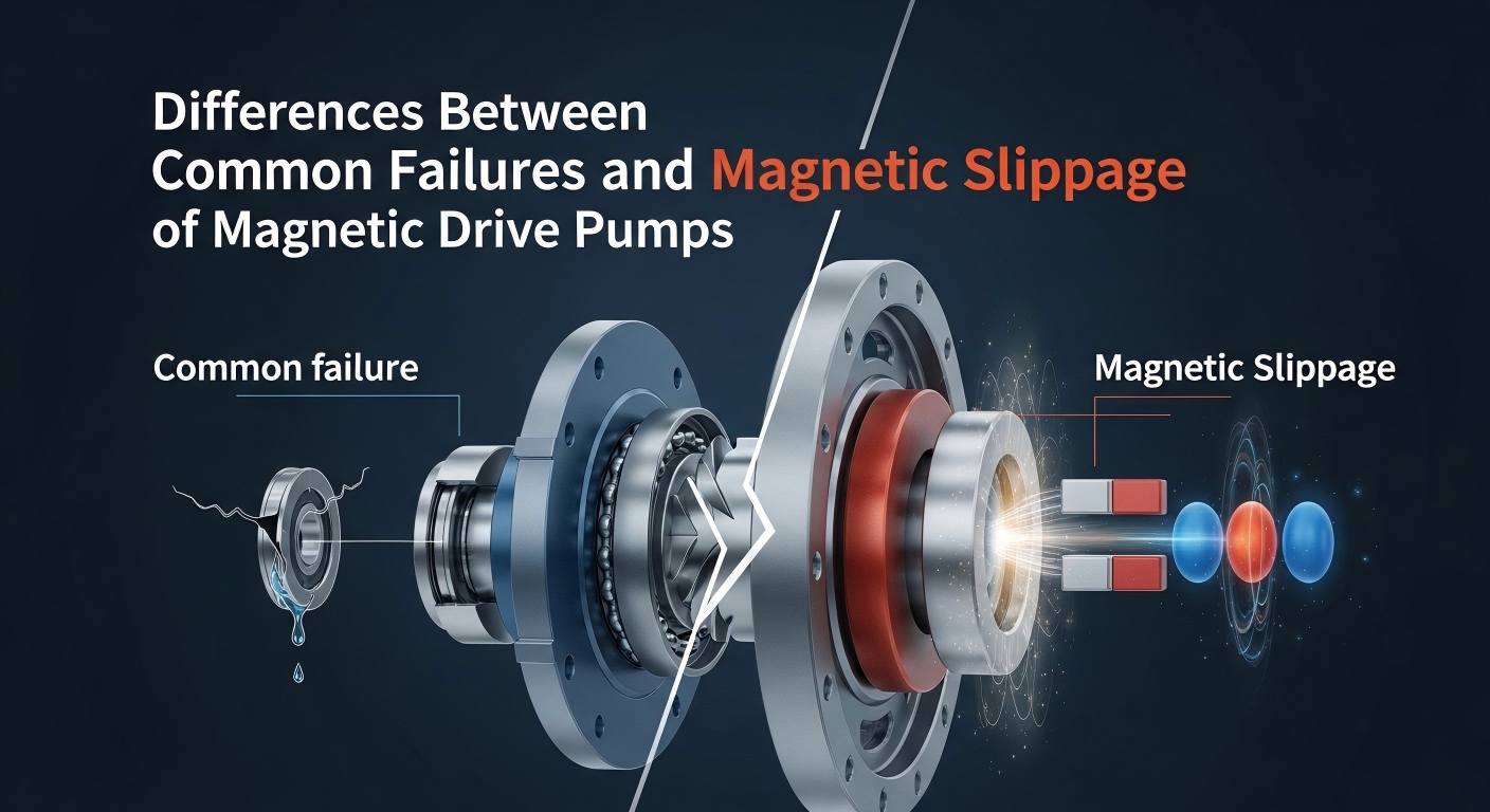 Mga Pagkakaiba sa pagitan ng Mga Karaniwang Pagkabigo at Magnetic Slippage ng Magnetic Drive Pumps