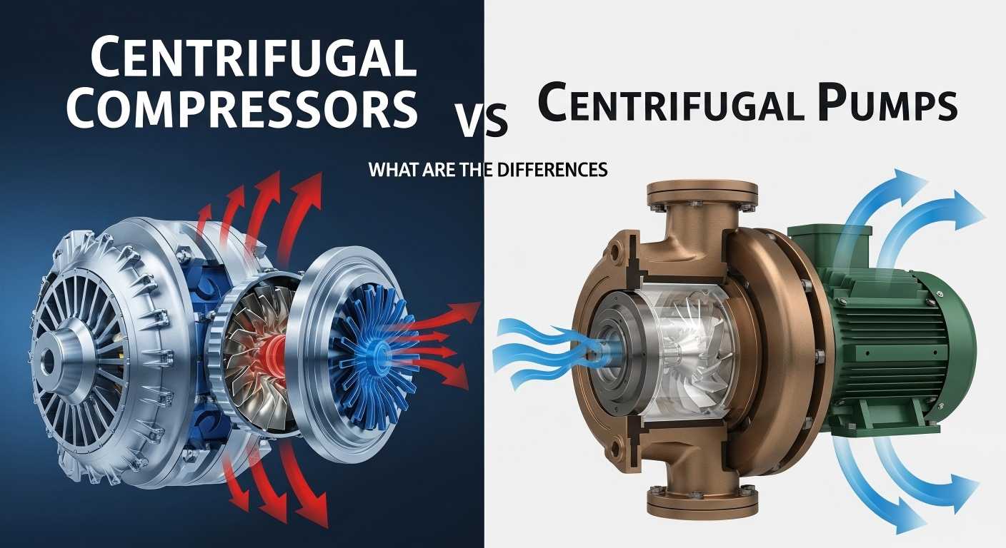 Centrifugal Compressors vs Centrifugal Pumps: Ano ang Mga Pagkakaiba?