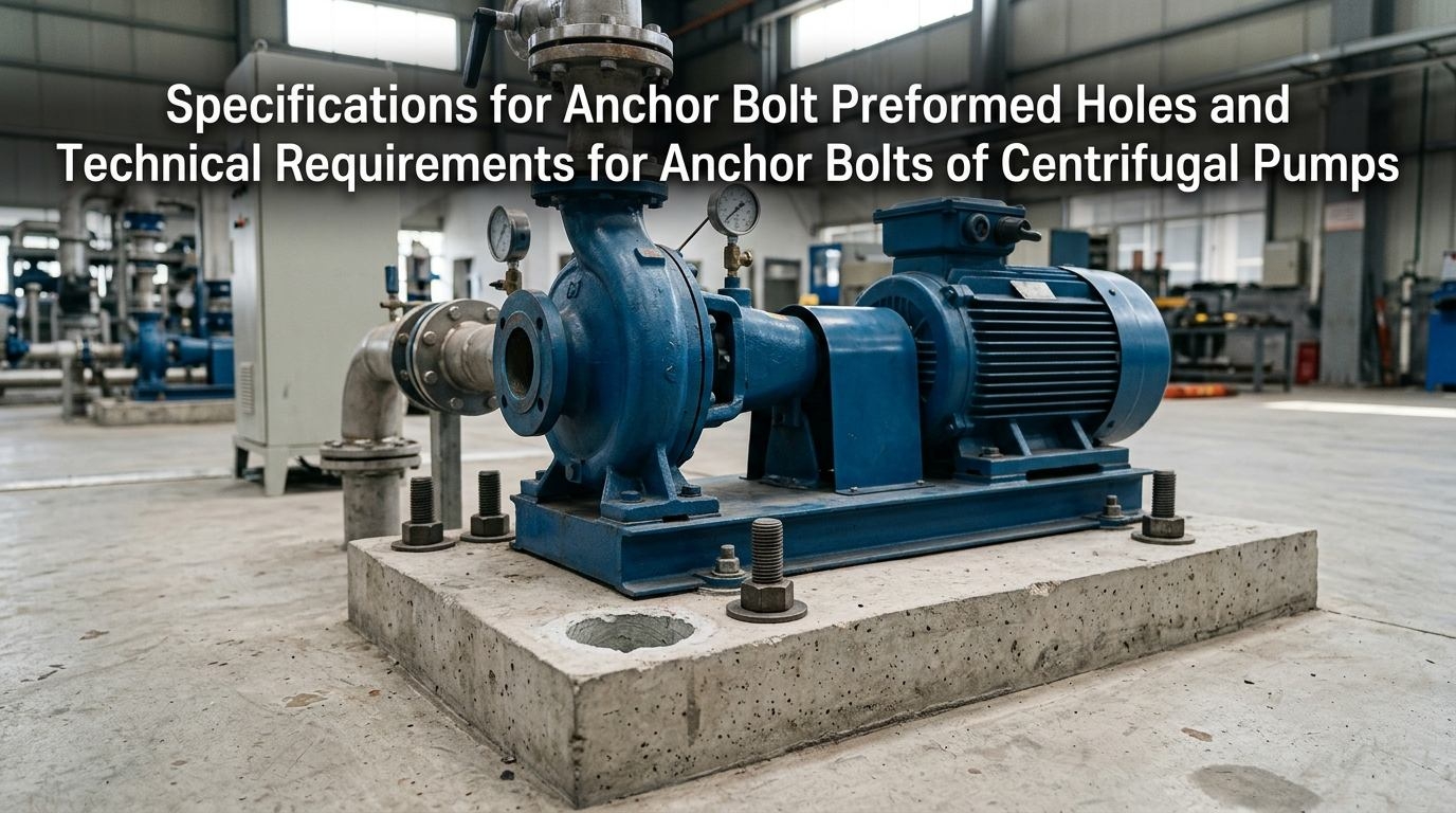 Mga Detalye para sa Anchor Bolt Preformed Holes at Teknikal na Kinakailangan para sa Anchor Bolts ng Centrifugal Pumps