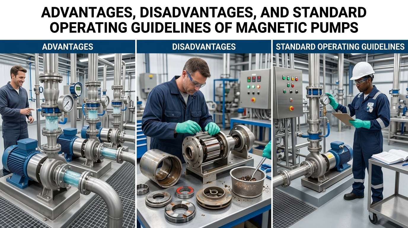 Mga Kalamangan Mga Disadvantage at Standard Operation Guidelines ng Magnetic Pumps