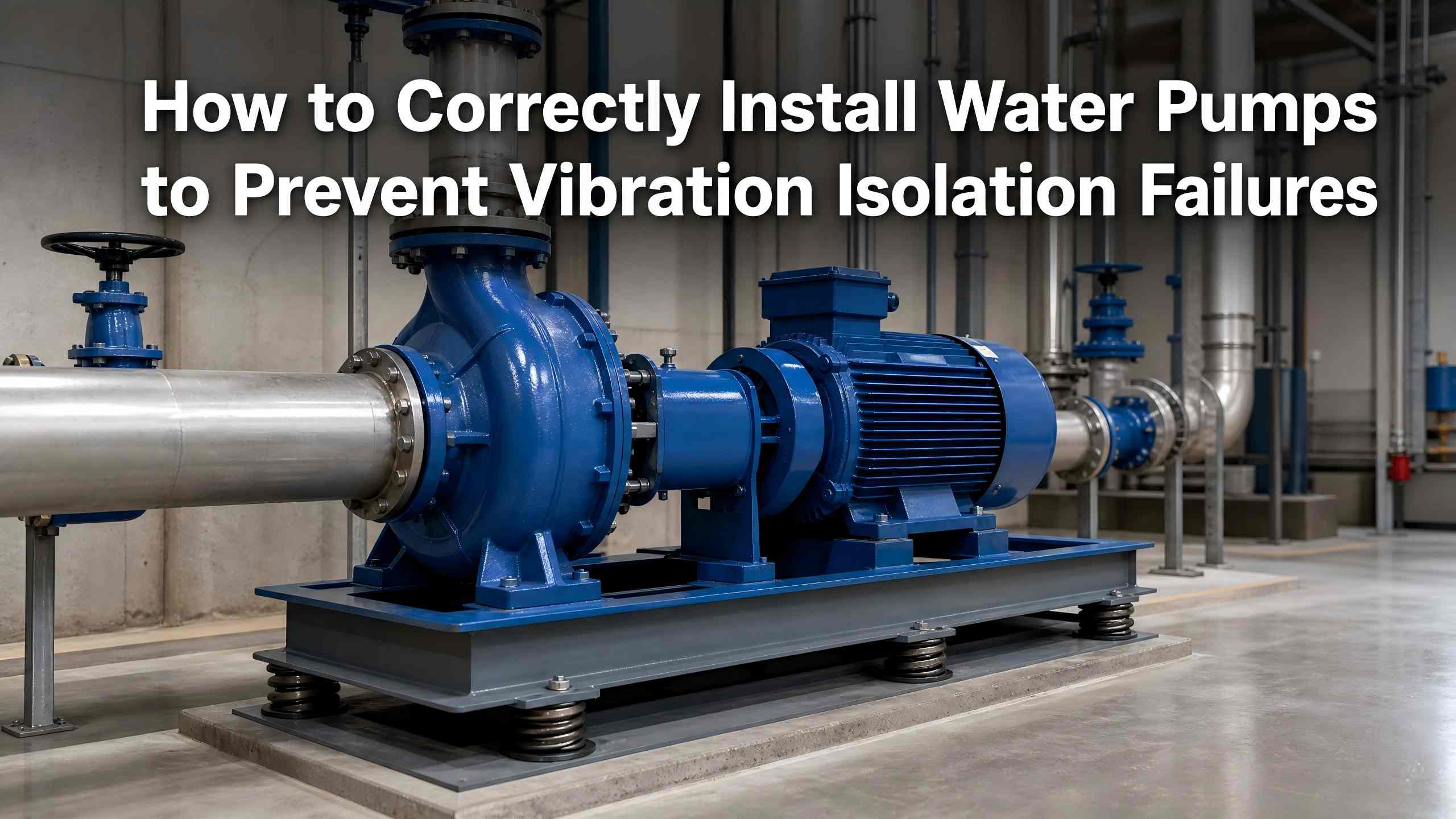 Paano Tamang Mag-install ng Mga Water Pump para maiwasan ang mga Vibration Isolation Failures