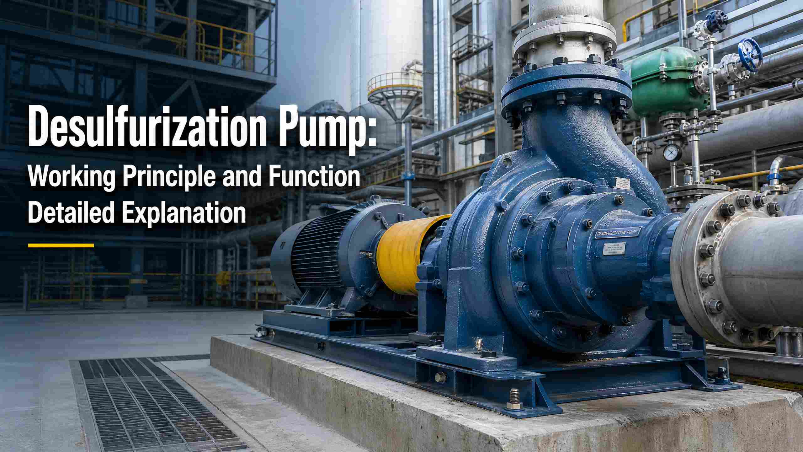 Desulfurization Pump: Working Principle and Function Detalyadong Paliwanag
