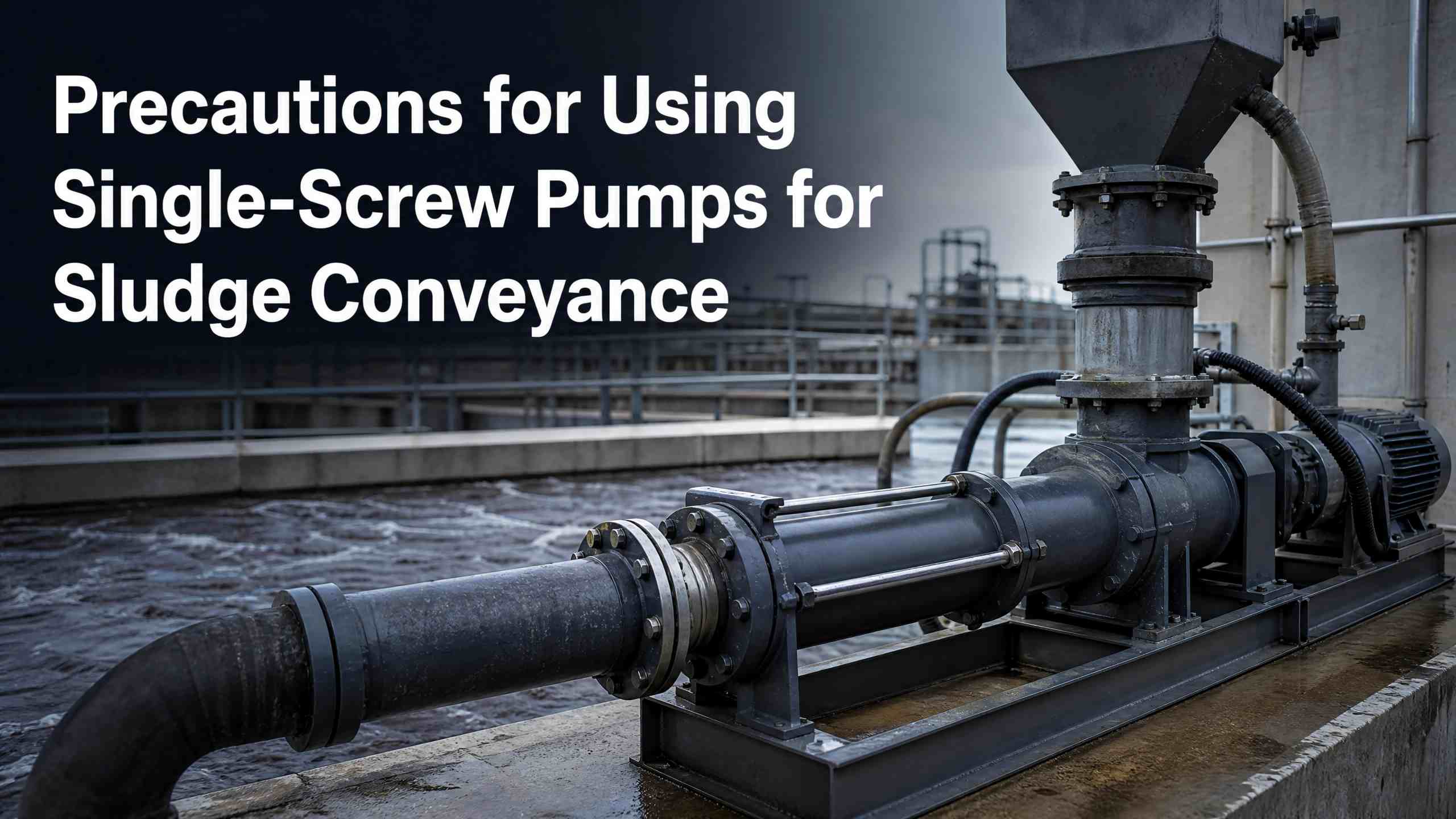 Mga Pag-iingat sa Paggamit ng Single‑Screw Pumps para sa Sludge Conveyance