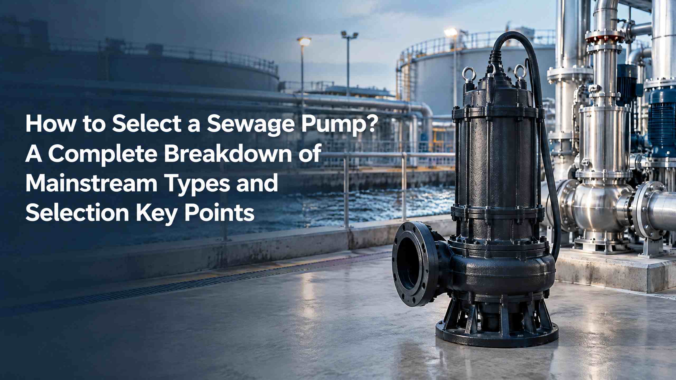 Paano Pumili ng Sewage Pump Isang Kumpletong Breakdown ng Mga Uri ng Mainstream at Mga Pangunahing Puntos sa Pagpili
