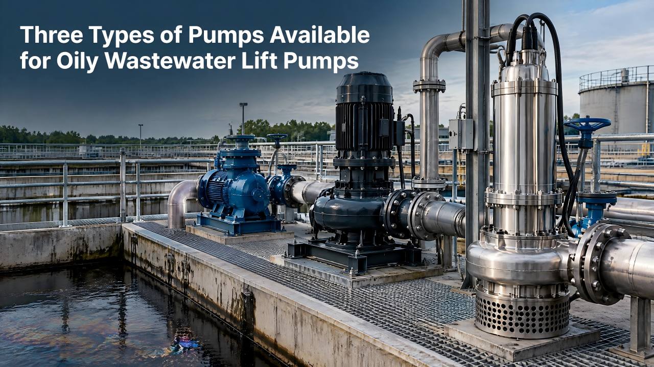 Tatlong Uri ng Mga Pump na Magagamit para sa Mga Oily Wastewater Lift Pump