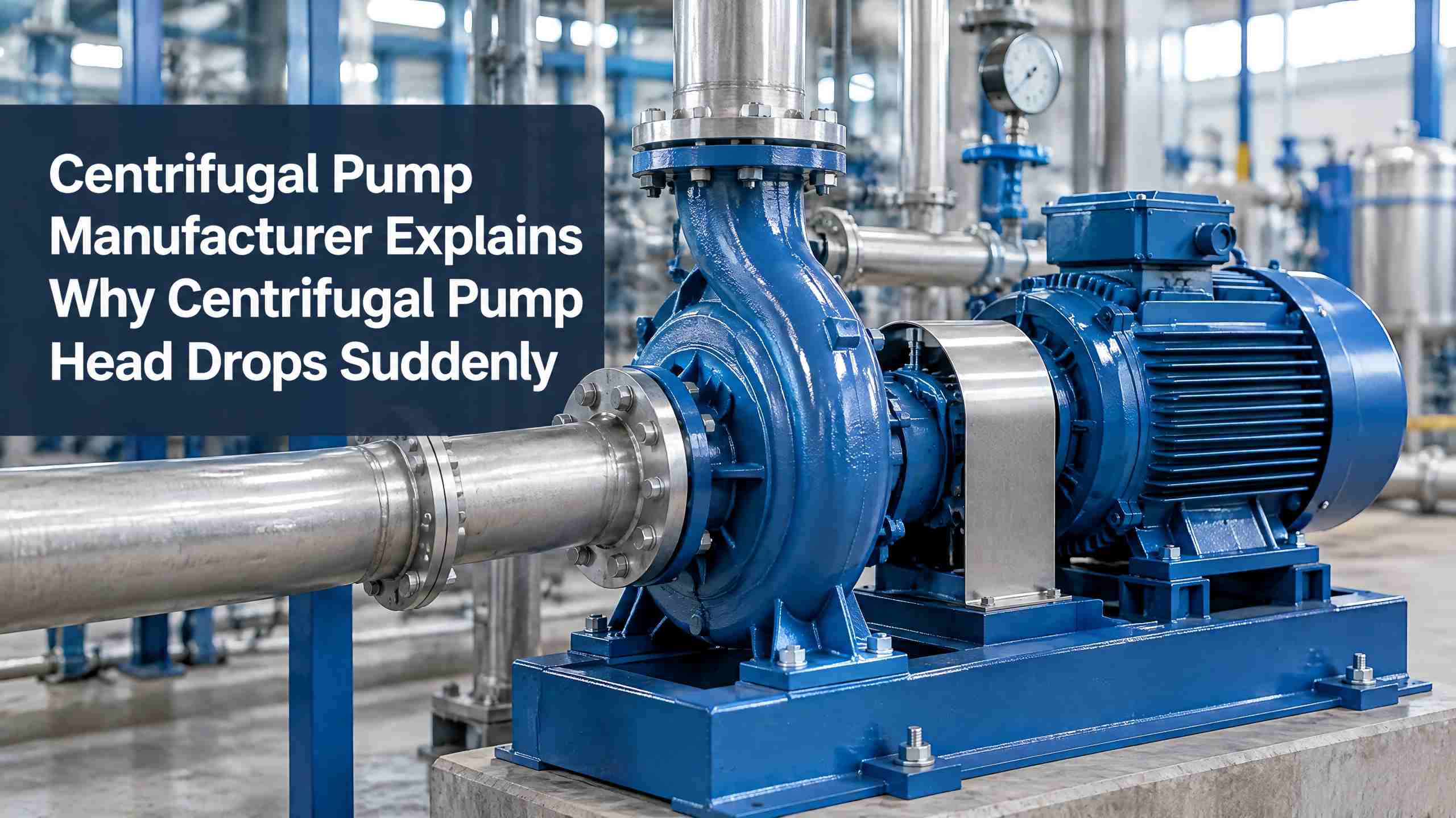 Ipinapaliwanag ng Manufacturer ng Centrifugal Pump Kung Bakit Biglang Bumaba ang Centrifugal Pump Head