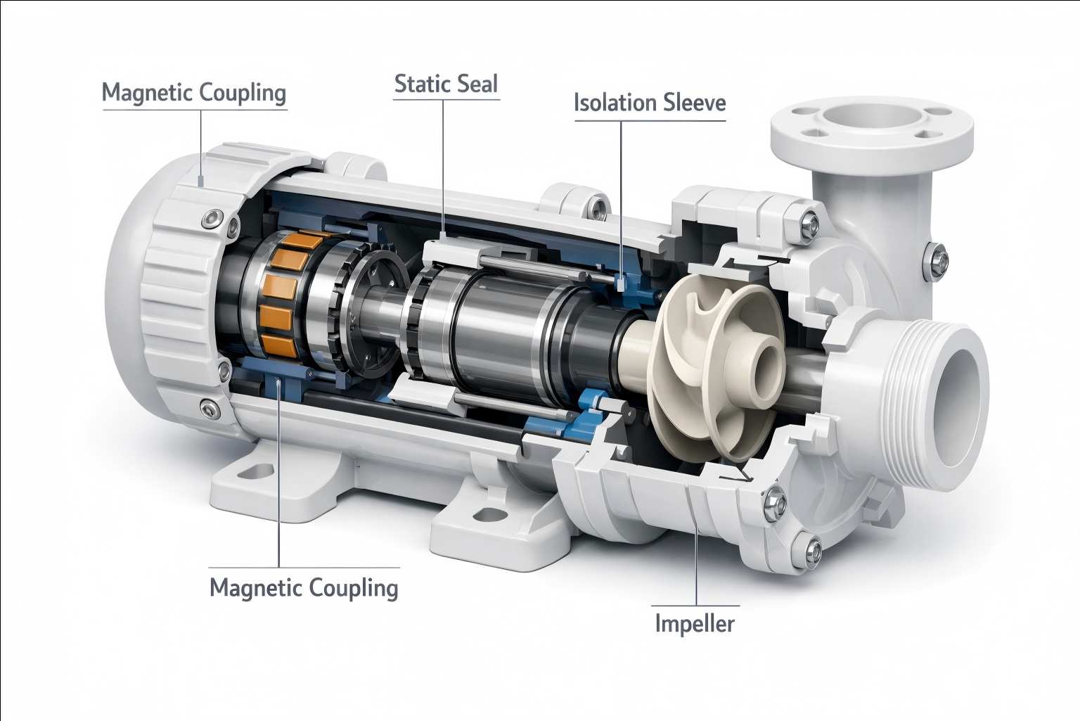 magnetic pump structure
